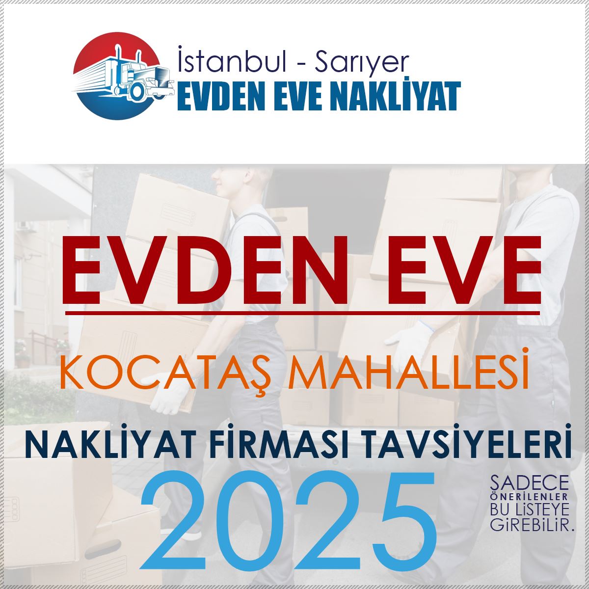 Kocataş Evden Eve Nakliyat Firmaları